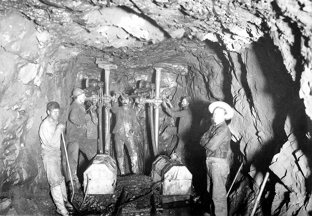 Early underground miners in Morenci worked long hours under dangerous conditions.