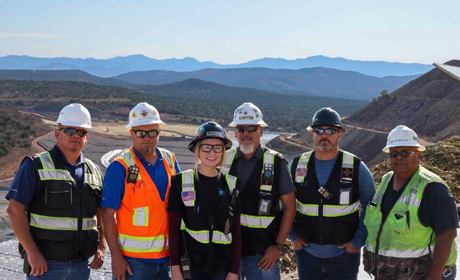 Marty Brueggemann with the North Lampbright team.