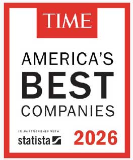 TIME America's Best Companies 2026 badge